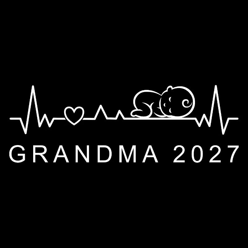 Großmutter 2027 Baby-Herzschlag-Schwangerschaftsankündigung