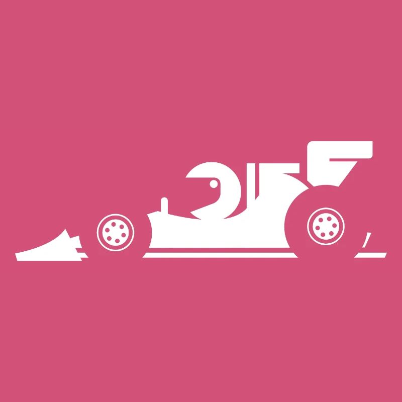 Comic Formula Racing Cartoon Racing Car Icon