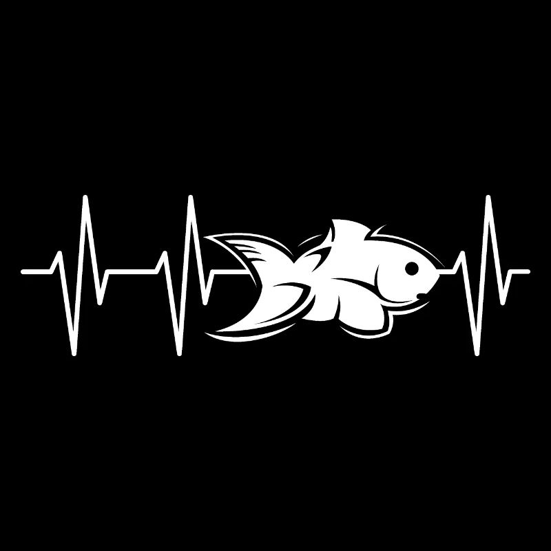 Pulse Poisson Poissons Animaux Icône Logo Équipe