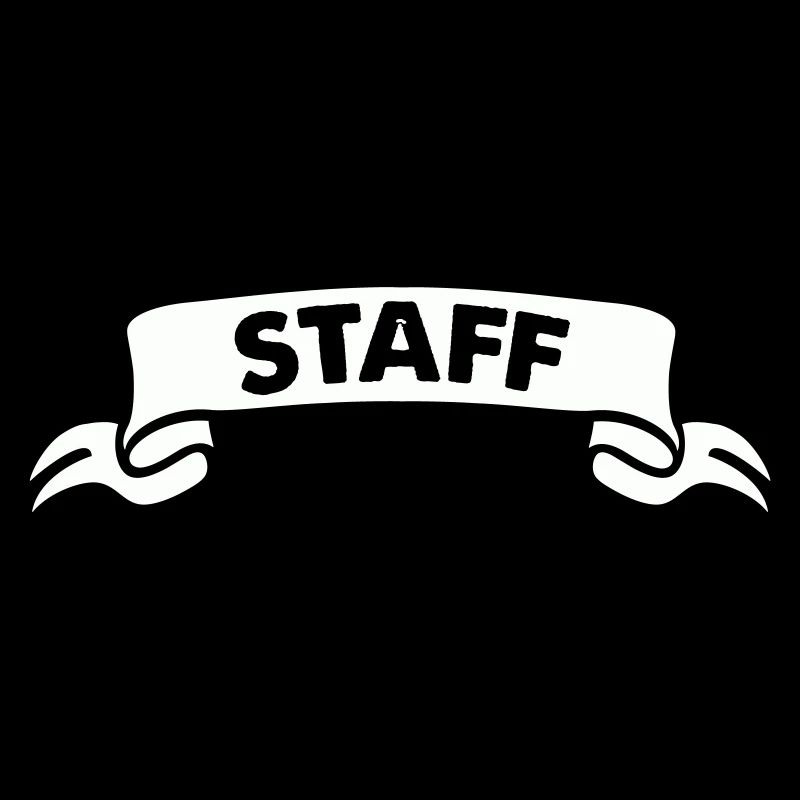Personalized staff design in black and white