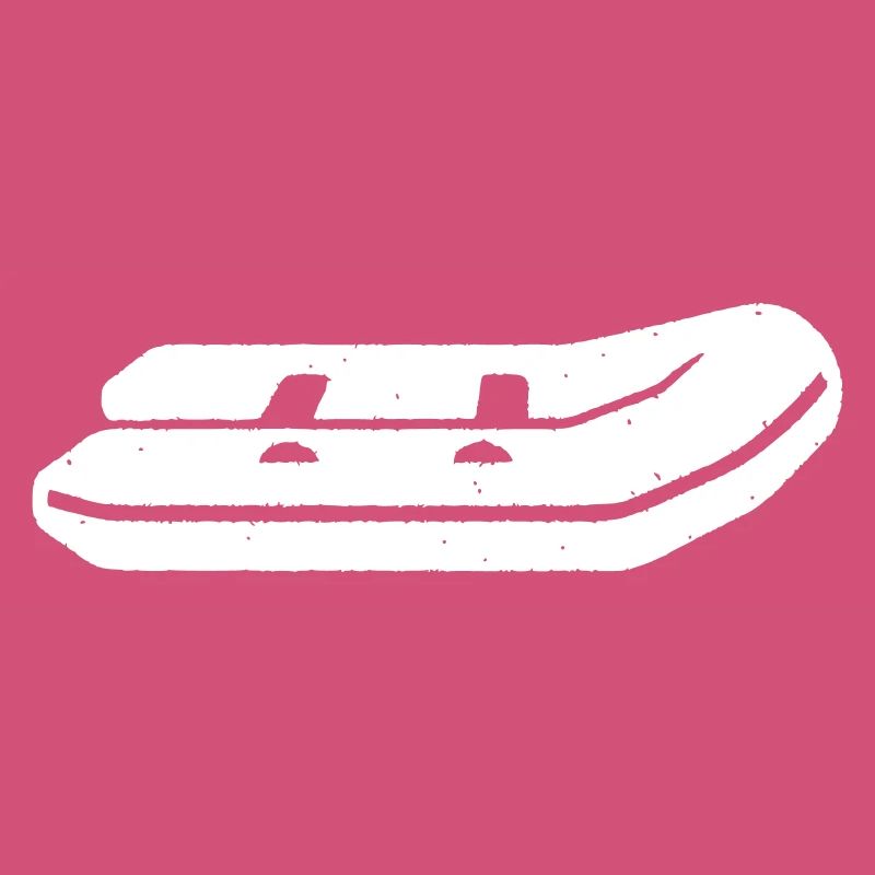 Inflatable Boat Paddling Boat Vector