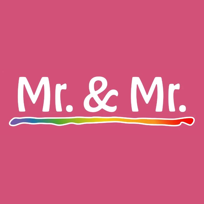 Regenbogen Mr and Mr schwule Hochzeit
