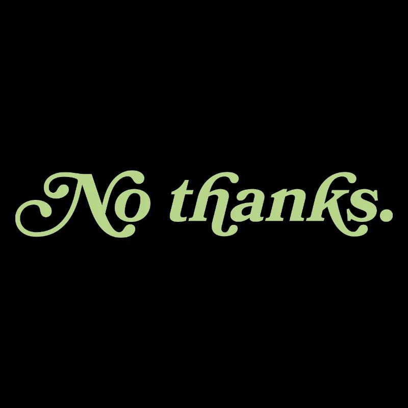 Non merci – Déclaration minimaliste