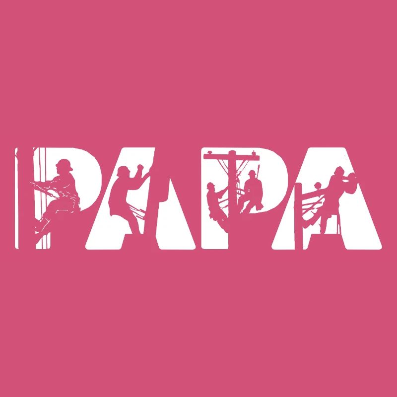 Electrical Line Worker Utility Papa Lineman Dad