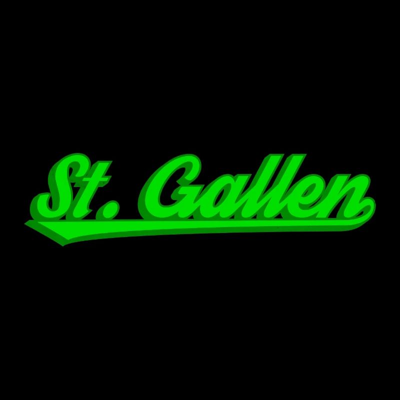 Lettrage néon de StGallen