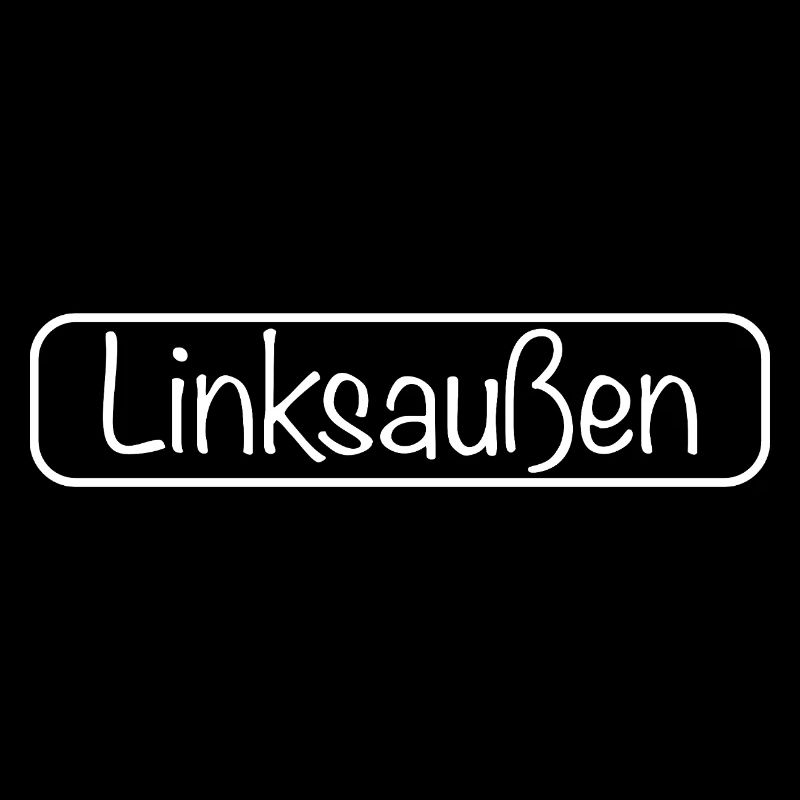 Schriftzug Linksaußen (Weiß)