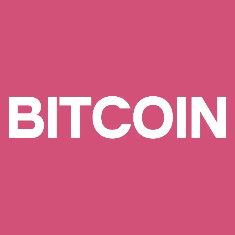 Bitcoin Statement – Minimal Typography