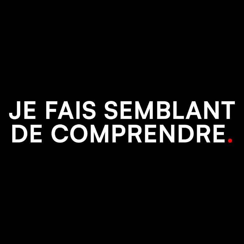 Je fais semblant de comprendre – Humour