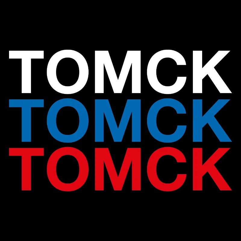 TOMSK Russie Cyrillique Drapeau russe