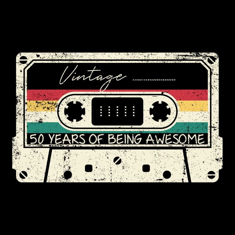 Cassette Vintage 50 ans d’Awesome