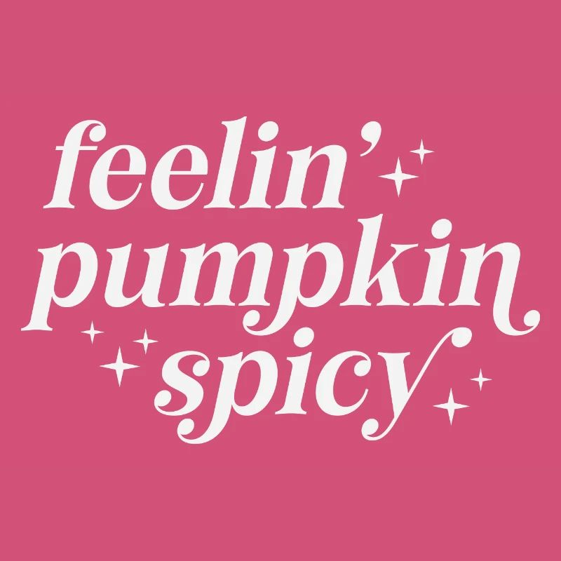 Sentiments de citrouille épicée Typographie