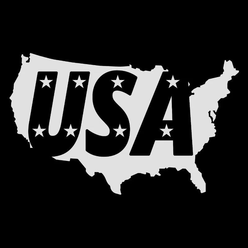 Silhouette des États-Unis avec règles