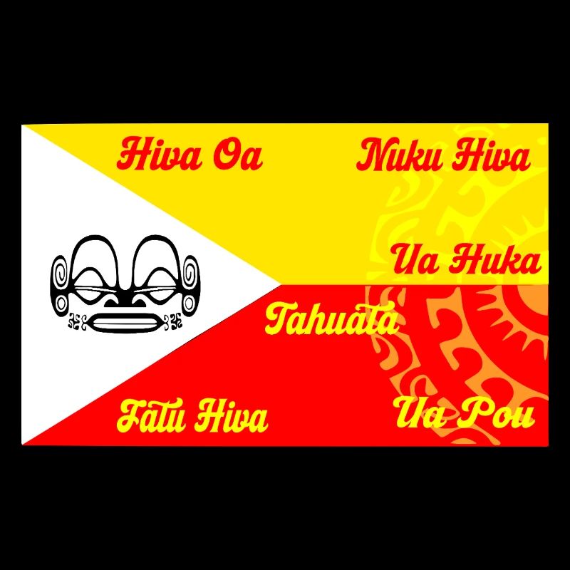 Marquesan Flagge - Personalisiert