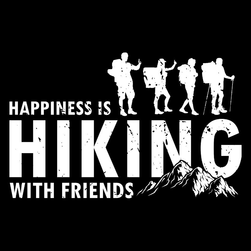 Bonheur Randonnée Amis Équipe de sentier Extérieur