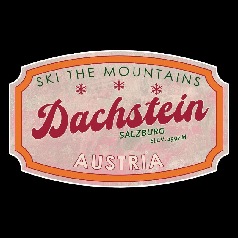 Dachstein Austria Alpenabzeichen-Druck