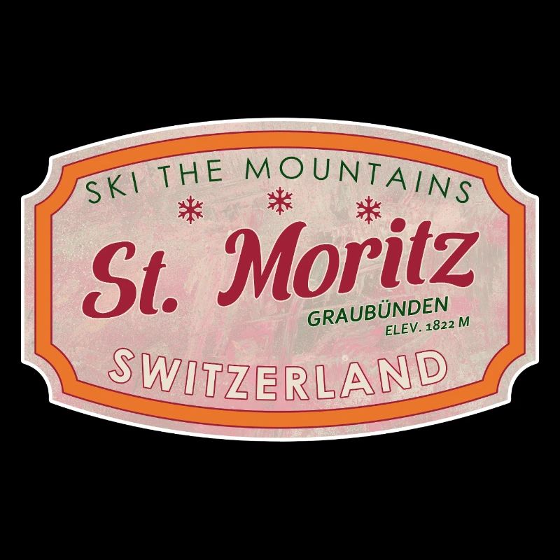 St Moritz Mountain Ski-Marke