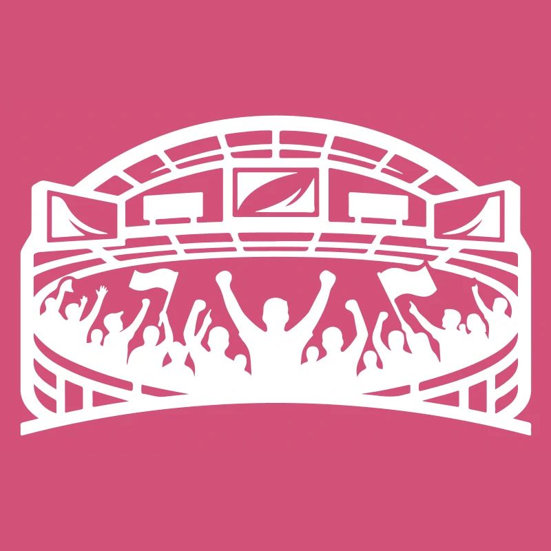 Silhouette des supporters du stade