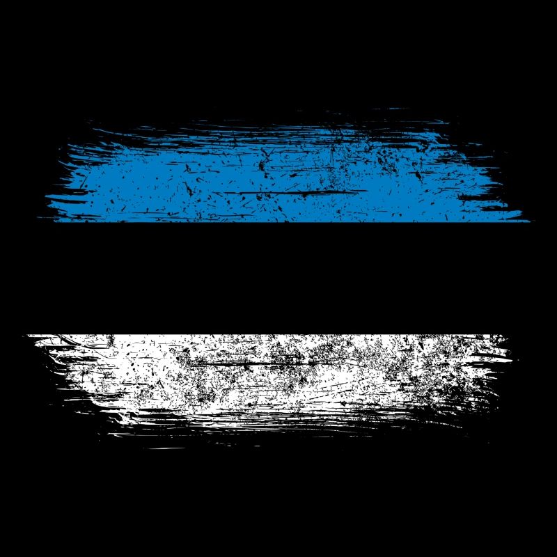 Drapeau à coups de pinceau bleu-blanc