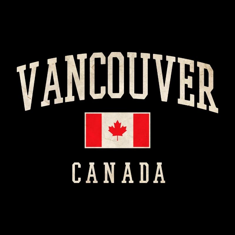 Vancouver Canada Drapeau Chemise