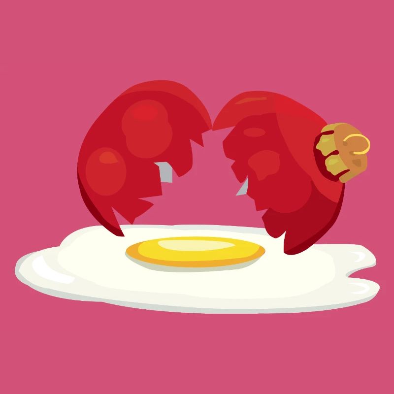 Weihnachtskugel zerbrochenes Ei