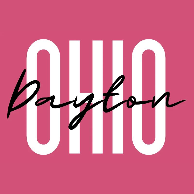 Ohio Script Overlay auf fetten Blockbuchstaben