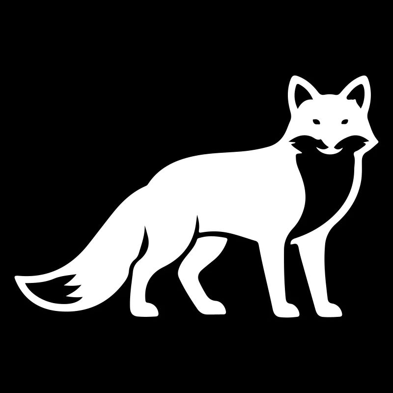 Silhouette d’animal renard