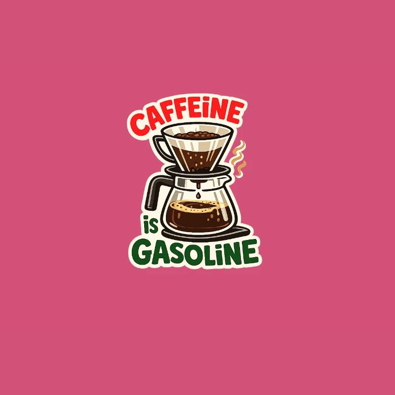 La caféine, c’est de l’essence. Conception de café barista.