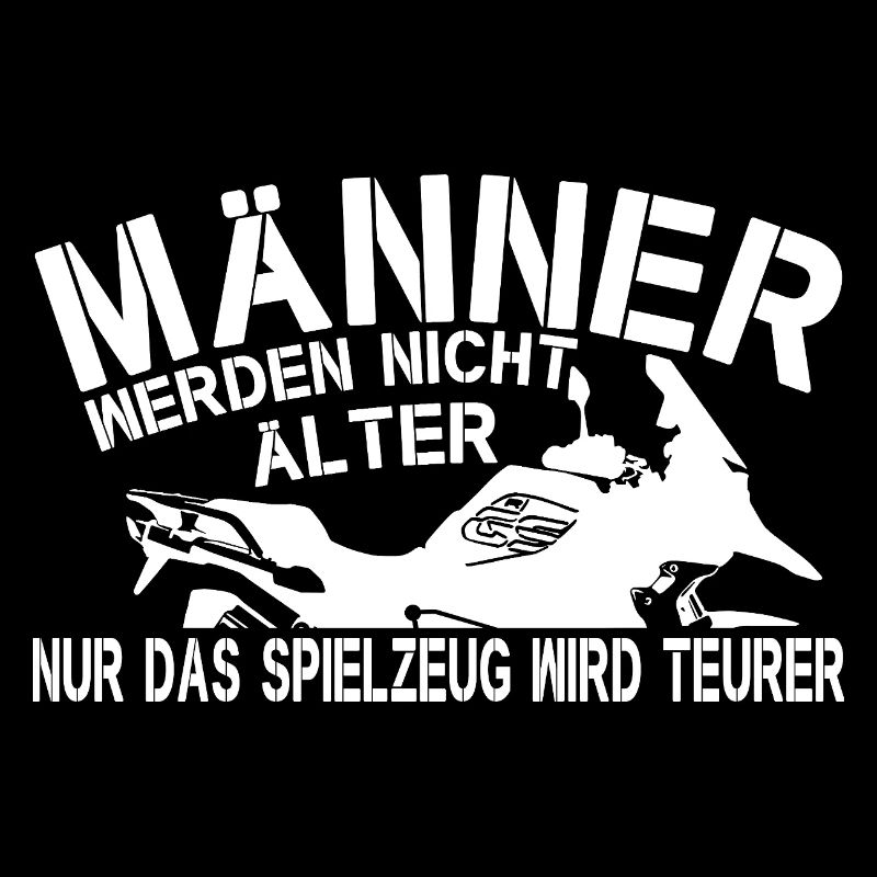 Enduro Motorrad Spruch Männer alt lustig