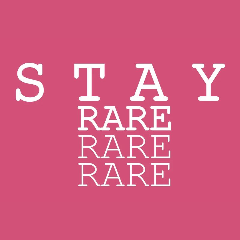 Conception triple texte Stay Rare
