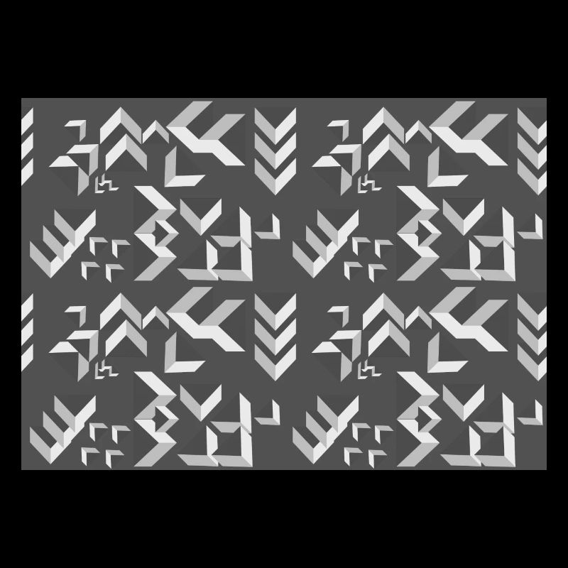 Triangles de motifs déco gris-blanc