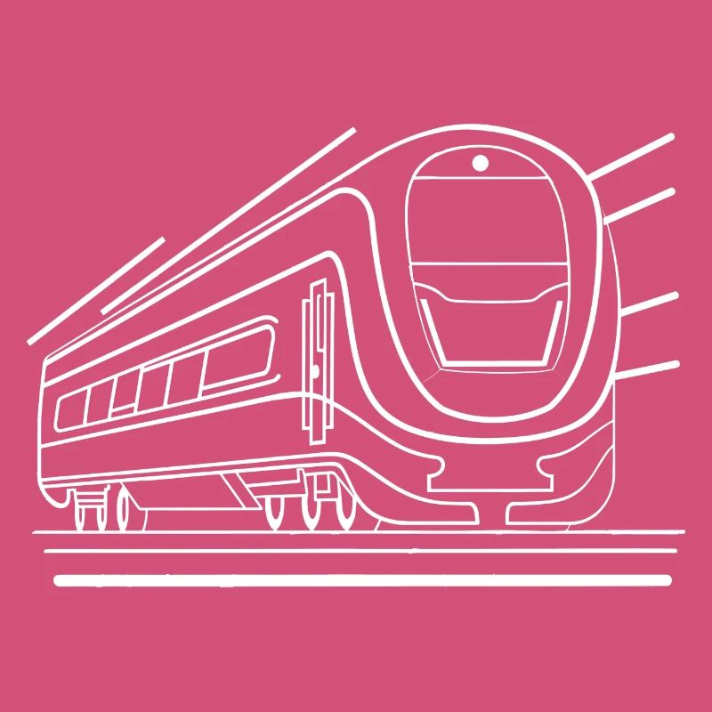 Look de bande dessinée de train