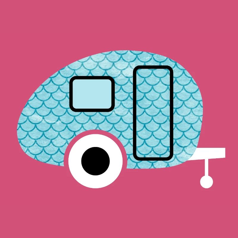 Caravan Fish Camping Caravan Shed Pattern