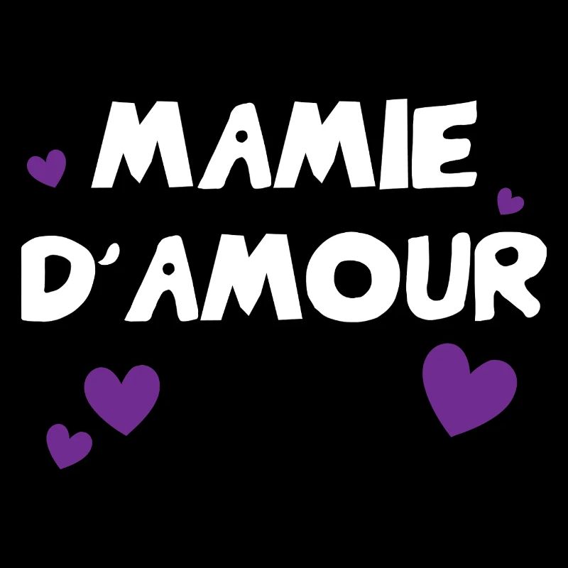 Mamie d'Amour avec cœurs