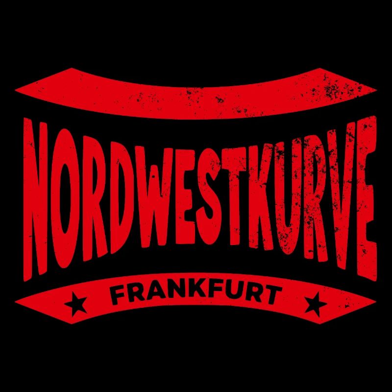 Sweat à capuche Frankfurt Nordwestkurve, Rouge, Eagle Power