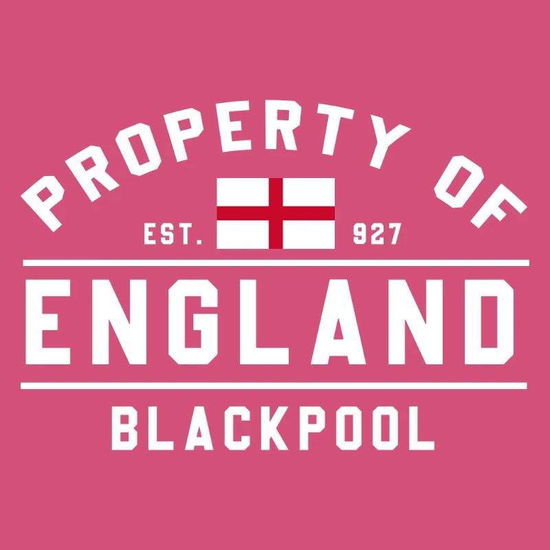 England Flag Blackpool Emblem