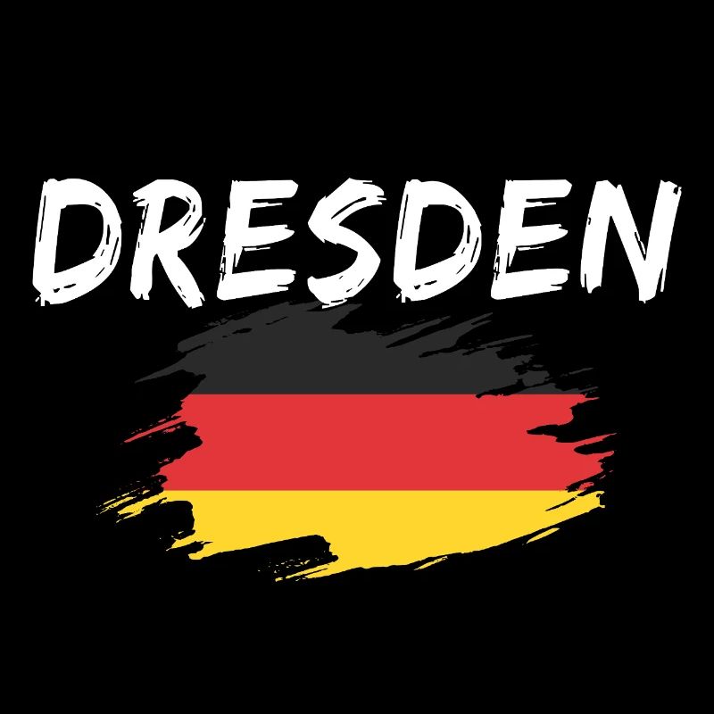 Dresde Drapeau allemand