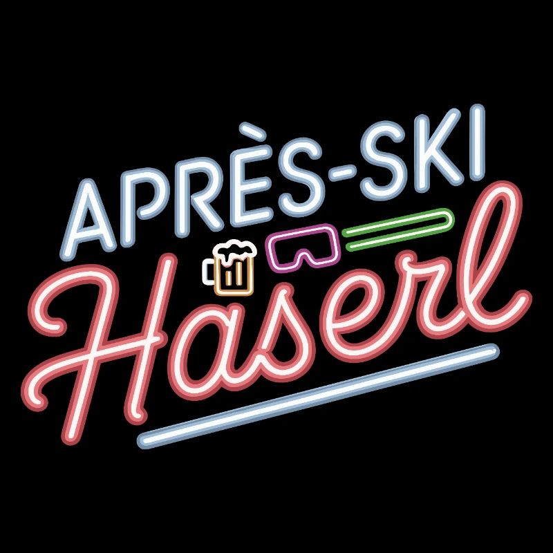 Après-ski bunny hut fun Skier ski bunny