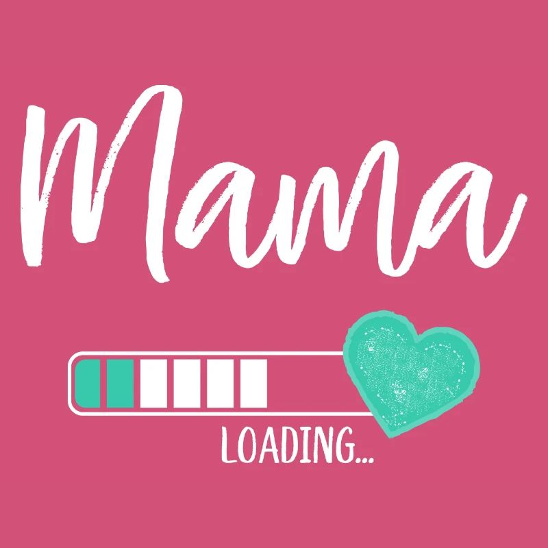 Mama Loading Herz Baby Junge Werdende Mama
