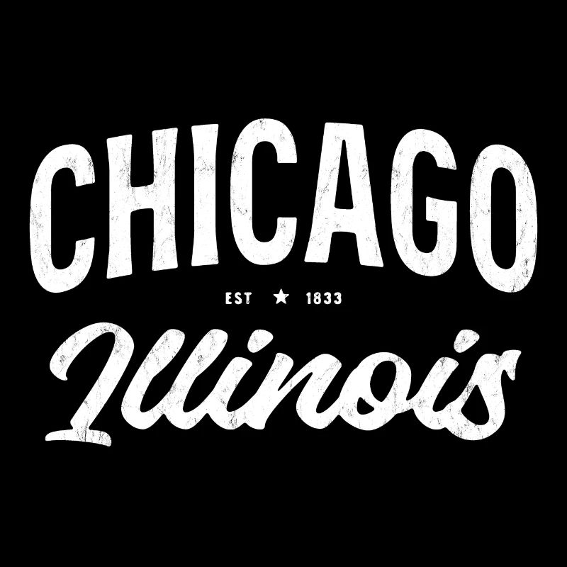 Collection de Lettrage de Chicago
