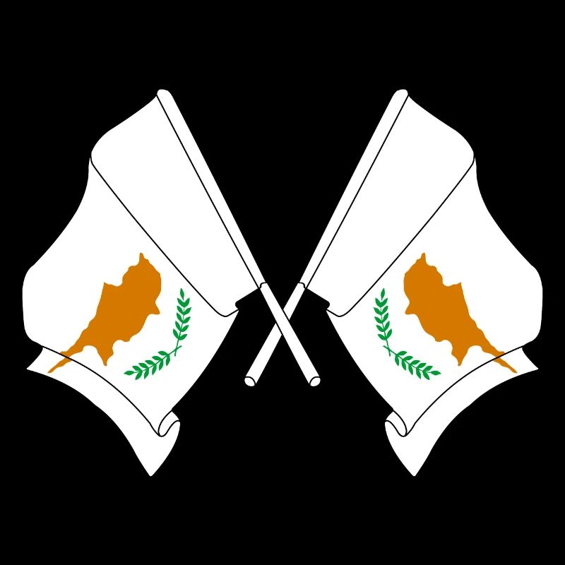 Deux drapeaux Chypre