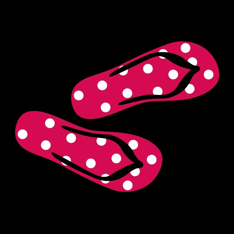 Latschen Fliegenpilz Flip Flops Punkte Dots Sommer