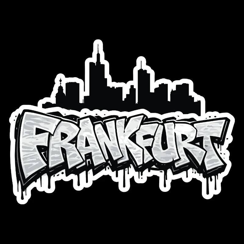 Frankfurt Skyline Graffiti