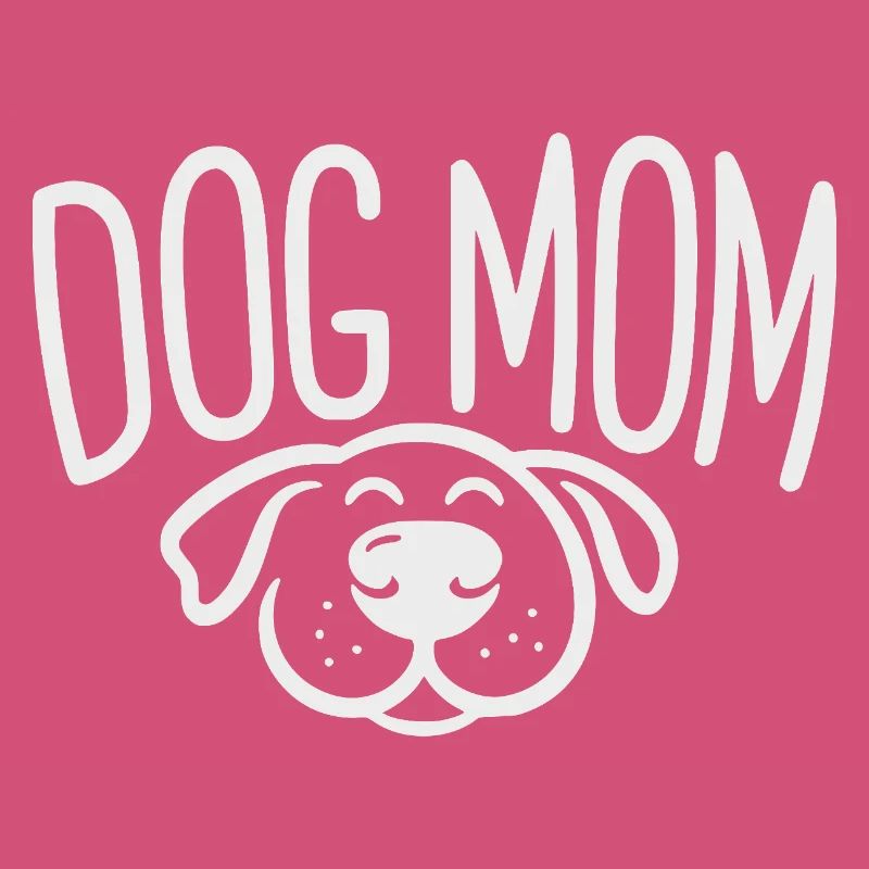 Maman de chien - Conception de maman de chien avec chien endormi