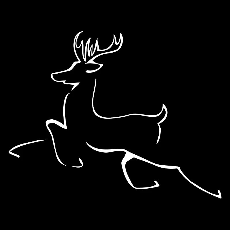 Silhouette de renne | Renne élégant