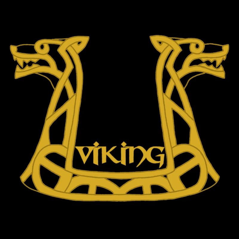 Dragon viking doré