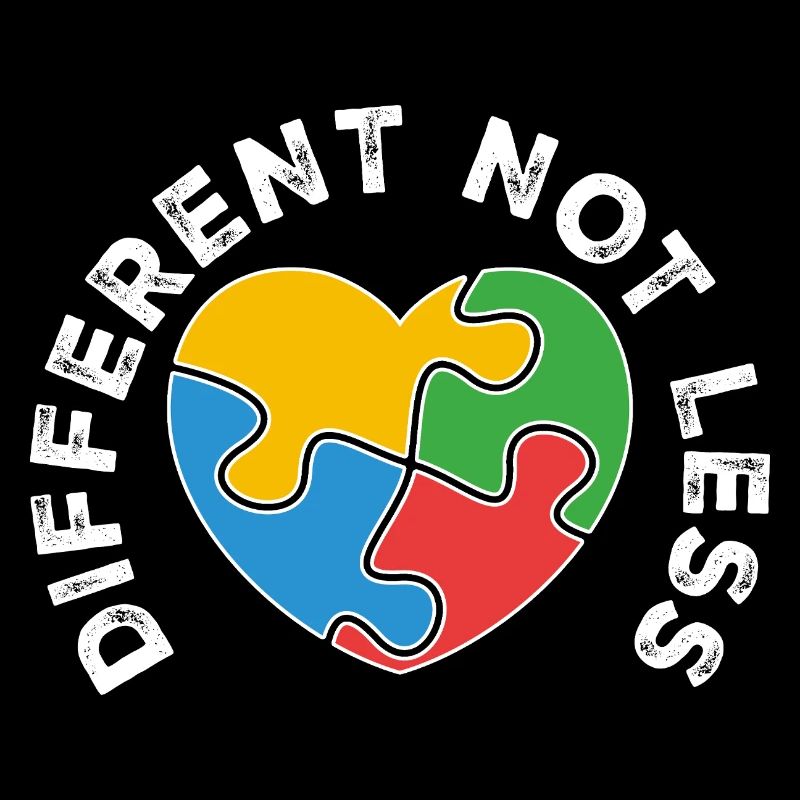 PuzzleHeart Diversity Combines Colors