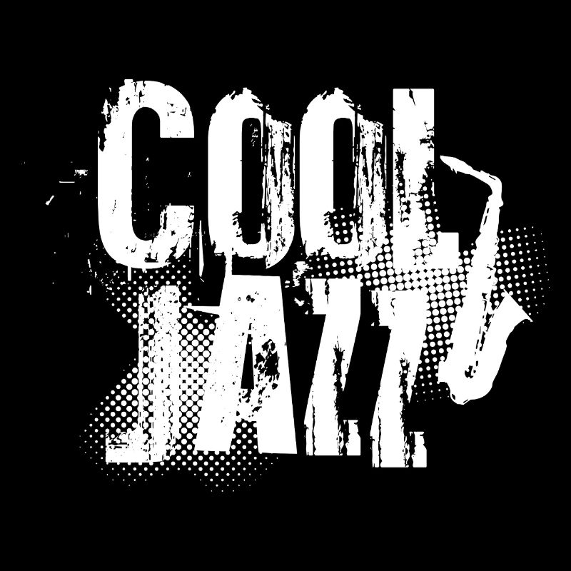 Cool Jazz Music Distressed Typography