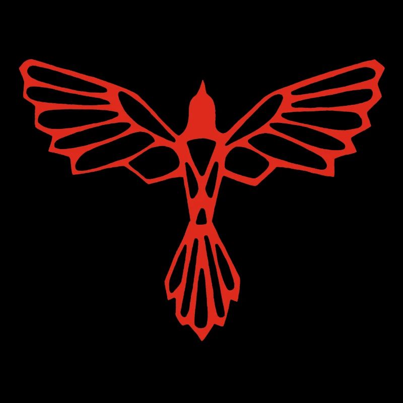 L'envol de l'oiseau rouge