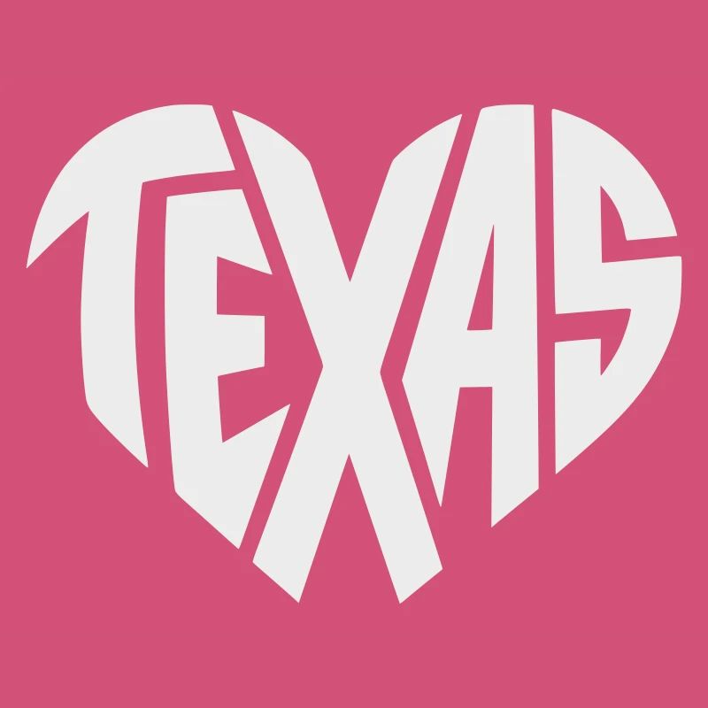 Typographie du cœur du Texas