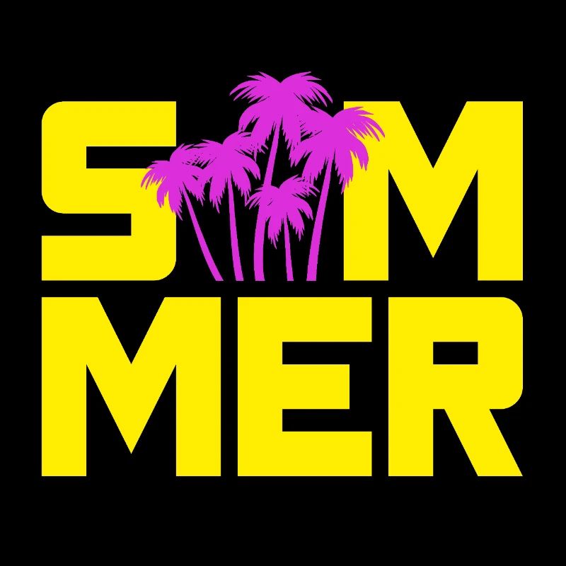 Summer Palm Trees Sun Holiday Camping Beach Leisure